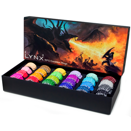 RPG Condition Rings/Markers set - Set of 96 Status & Effects Rings