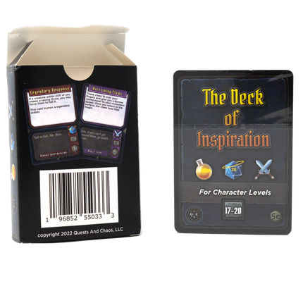 Deck of Inspiration: Lvl 17-20