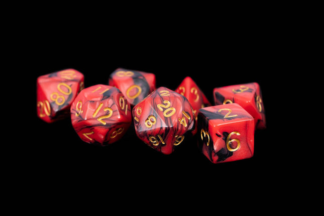 Marble Pattern High Quality Acrylic Dice Set (8 Options)