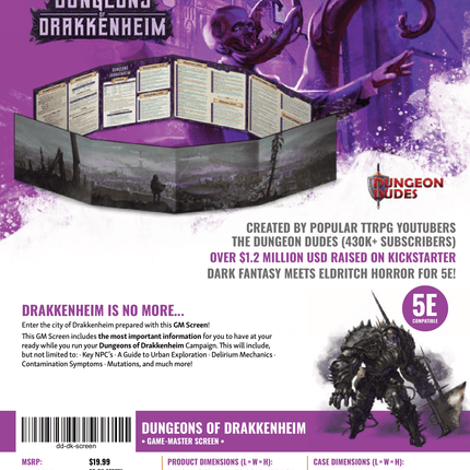 Dungeons of Drakkenheim GM Screen