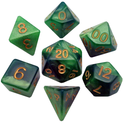 Marble Pattern High Quality Acrylic Dice Set (8 Options)
