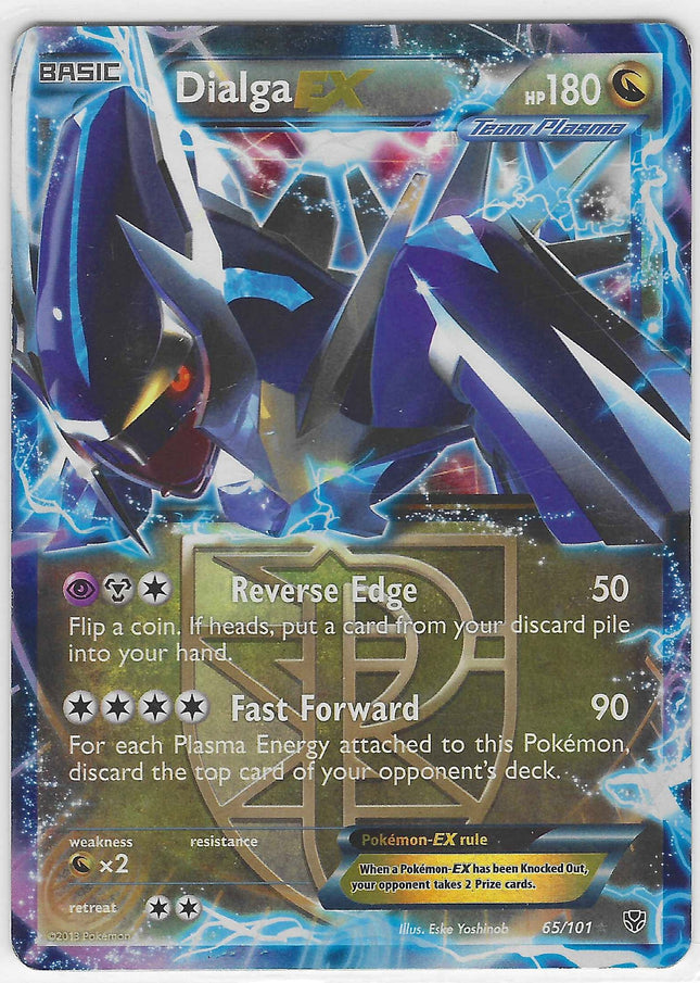 Dialga EX (Team Plasma) Ultra Rare Plasma Blast 65/101 LP