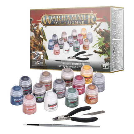 Warhammer Age of Sigmar: Paints + Tools Set