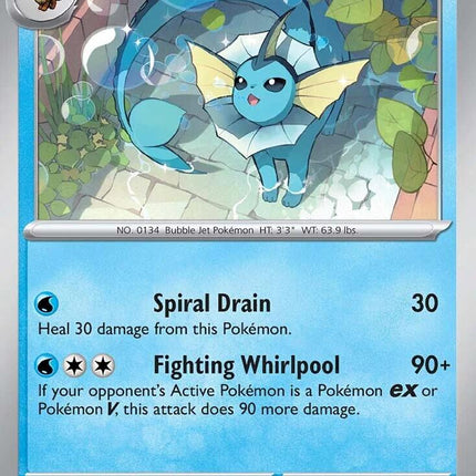 Vaporeon - 168 (Cosmos Holo)
