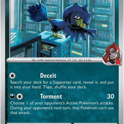 Team Rocket's Murkrow - 127/182