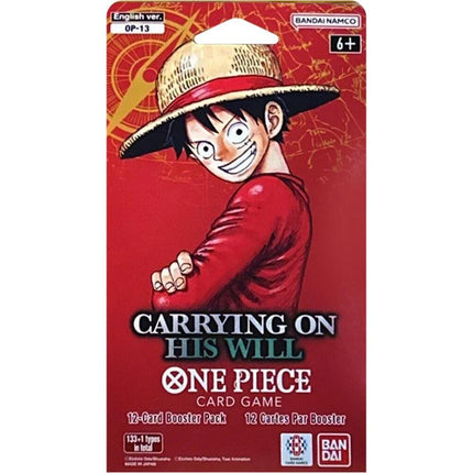 One Piece TCG: OP-13 Carrying On His Will Sleeved Booster Pack (English)