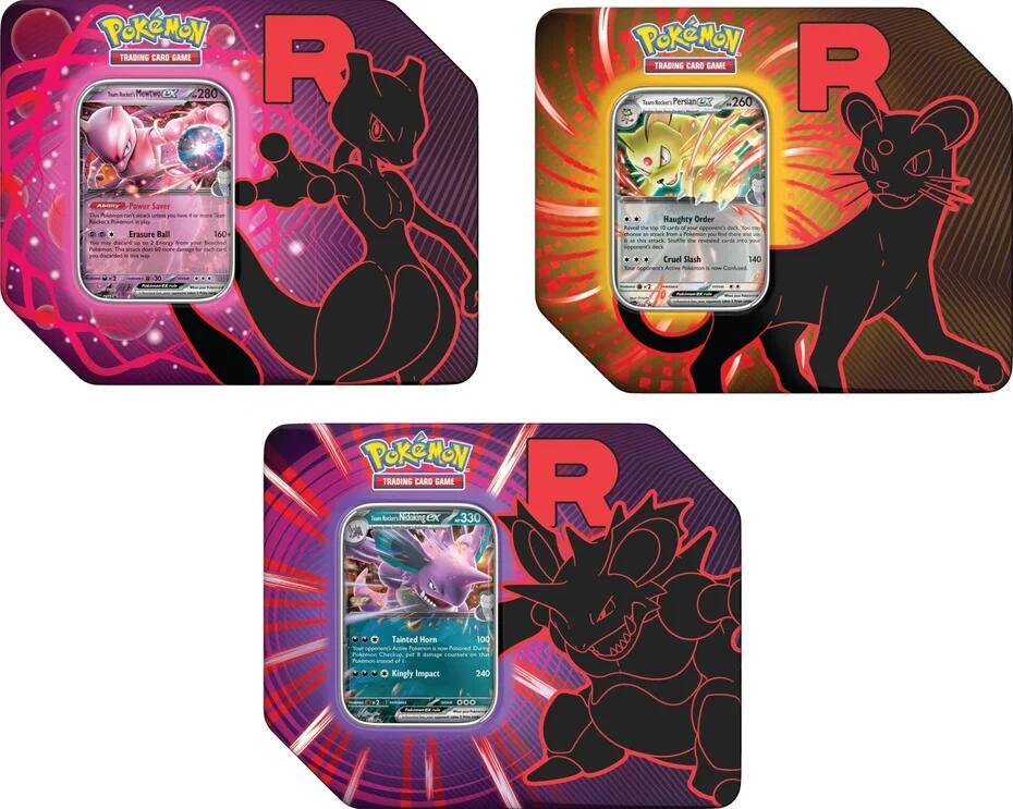Pokmon TCG: Team Rocket Tin Team Rocket's Mewtwo ex Pokmon TCG: Team Rocket Tin Team Rocket's Mewtwo ex