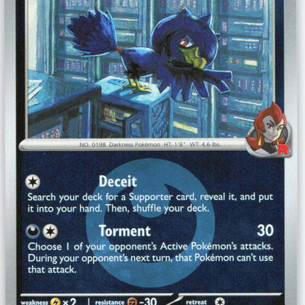 Team Rocket's Murkrow (Energy Symbol Pattern)