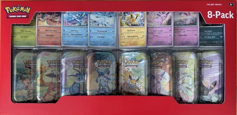 Prismatic Evolutions 8-Pack Mini Tins – Epic Loot Collectibles