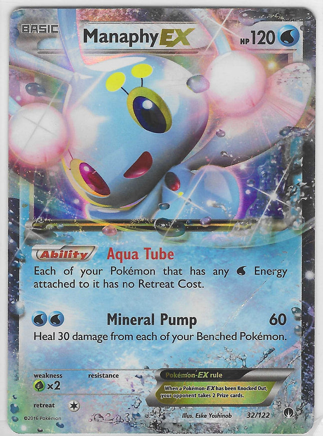 Manaphy EX Ultra Rare XY - BREAKpoint 32/122 NM