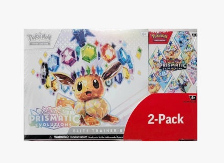 Pokmon Prismatic Evolutions 2-Pack Trainer Box and Booster Bundle Epic Loot Collectibles Pokmon Prismatic Evolutions 2-Pack Trainer Box and Booster Bundle Epic Loot Collectibles