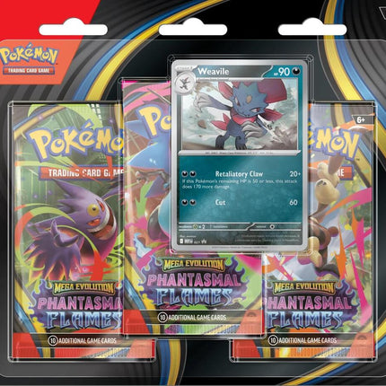 Phantasmal Flames 3 Pack Blister [Weavile] - ME02