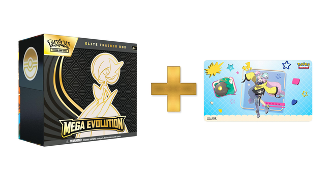 Mega Evolution Elite Trainer Box [Mega Gardevoir] AND Playmat: Pokémon: Iono & Bellibolt Bundle