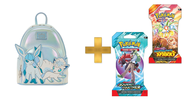 Loungefly Pokémon Ice Type Winter Mini-Backpack+ 2 Sleeved Booster Bundle!