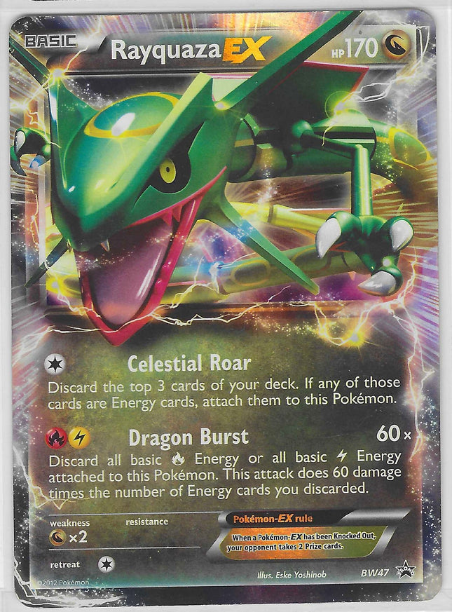 Rayquaza EX Promo Black and White Promos BW47 LP