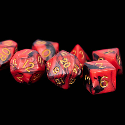 Marble Pattern High Quality Acrylic Dice Set (8 Options)