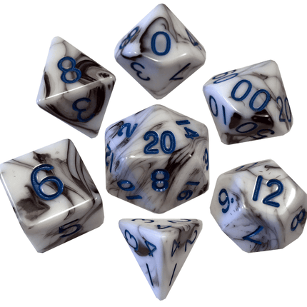 Marble Pattern High Quality Acrylic Dice Set (8 Options)