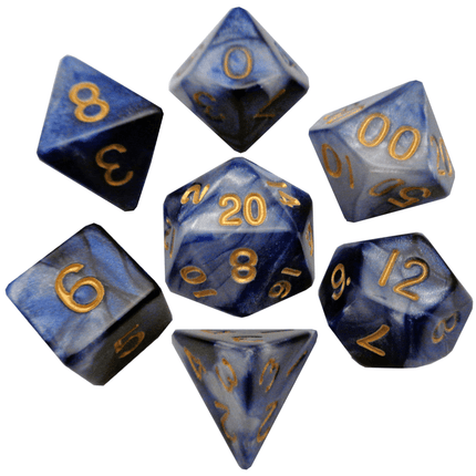 Marble Pattern High Quality Acrylic Dice Set (8 Options)