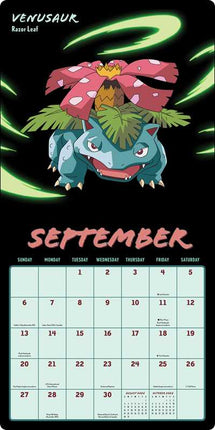 Pokémon Moves 2026 Wall Calendar by Pokémon