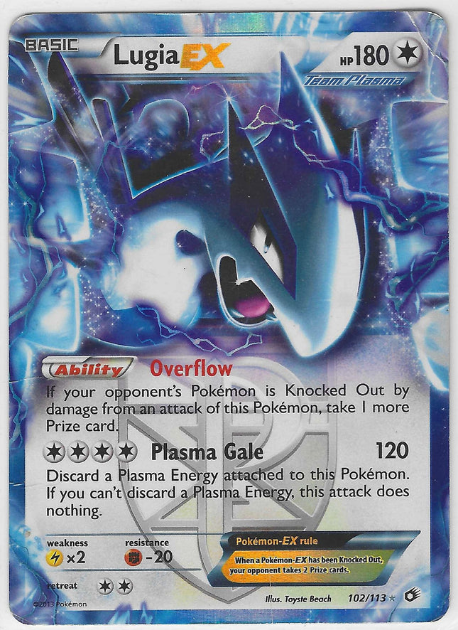 Lugia EX (Team Plasma) Ultra Rare Legendary Treasures 102/113 MP