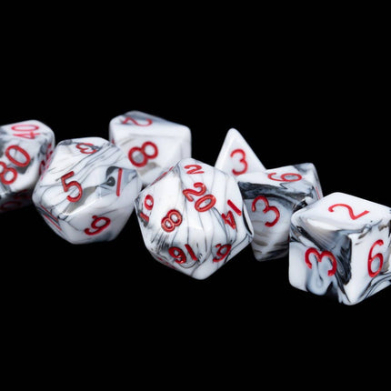 Marble Pattern High Quality Acrylic Dice Set (8 Options)
