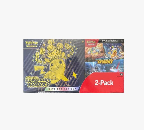 Pokemon Surging Sparks 2-Pack Trainer Box and Booster Bundle Epic Loot Collectibles Pokemon Surging Sparks 2-Pack Trainer Box and Booster Bundle Epic Loot Collectibles
