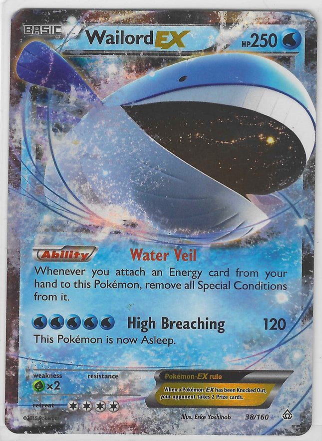 Wailord EX Ultra Rare XY - Primal Clash 38/160 NM