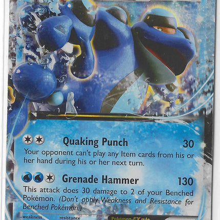 Seismitoad EX Ultra Rare XY - Furious Fists 20/111 LP