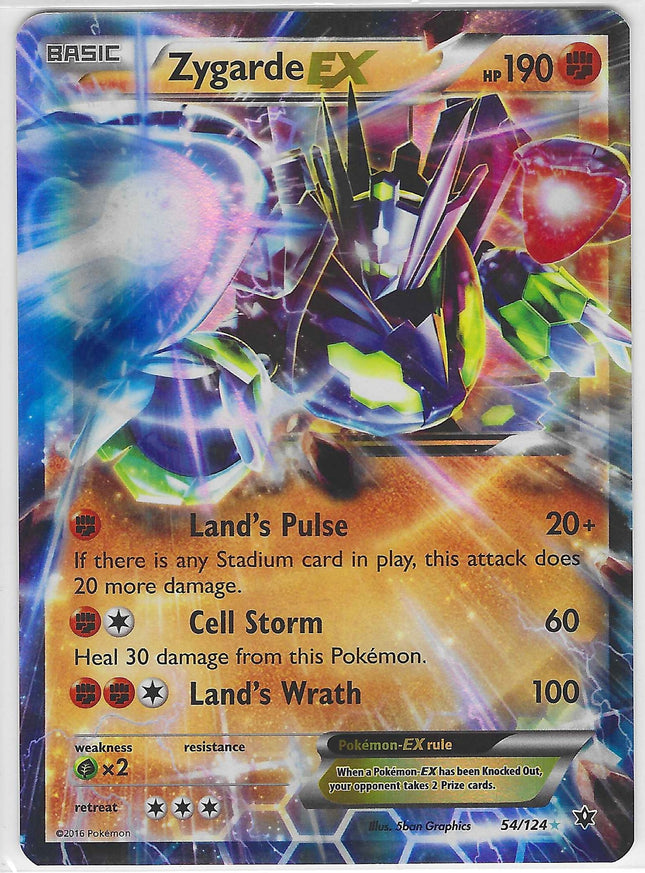 Zygarde EX Ultra Rare XY - Fates Collide 54/124 NM