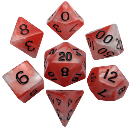 Marble Pattern High Quality Acrylic Dice Set (8 Options)