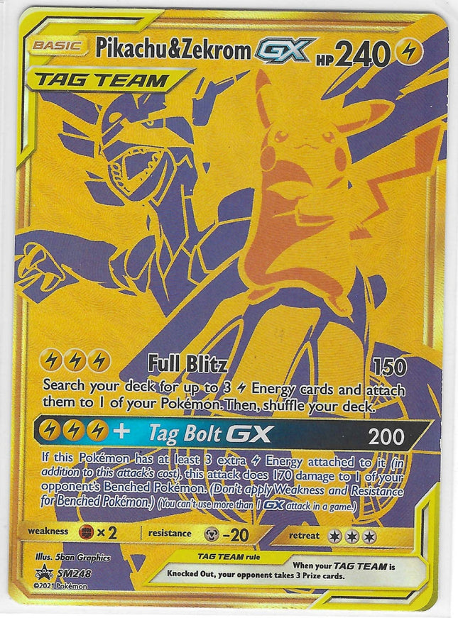 Pikachu & Zekrom GX Promo SM Promos SM248 NM