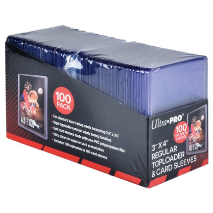 Ultra Pro TopLoader: Deck Protector: 3x4 Combo Pack (100 sleeves and 100 toploaders)