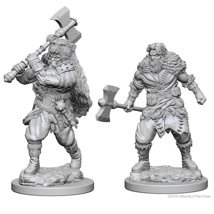 D&D: Nolzur's Marvelous Minis: Human Male Barbarian W1 (Unpainted)