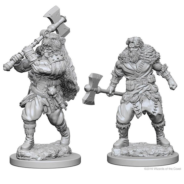 D&D: Nolzur's Marvelous Minis: Human Male Barbarian W1 (Unpainted)