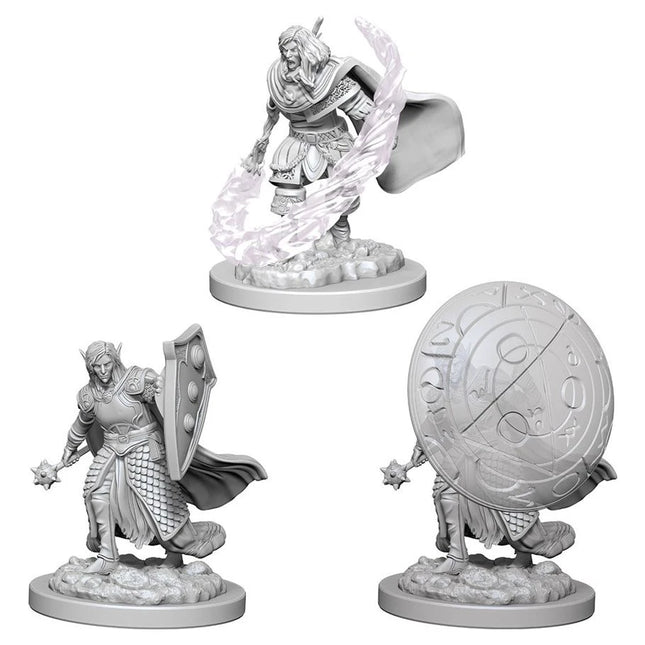 D&D: Nolzur's Marvelous Minis: Elf Male Cleric W5 (Unpainted)