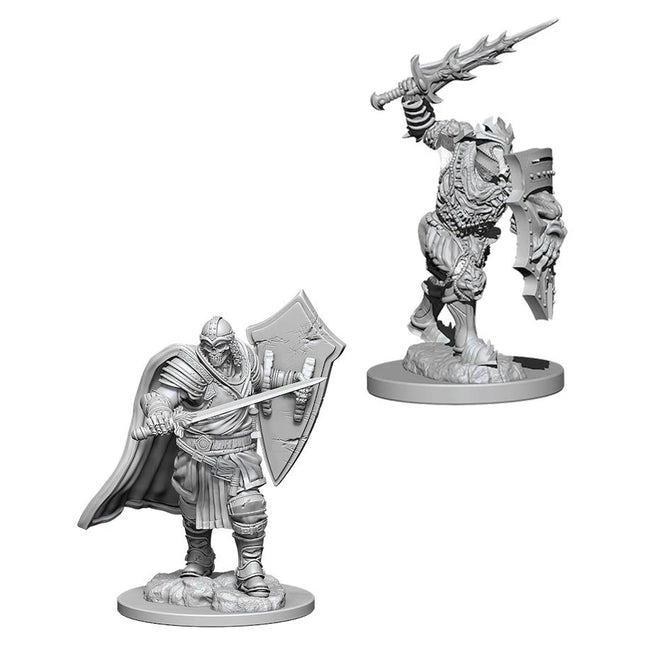 D&D: Nolzur's Marvelous Minis: Death Knight & Helmed Horror W6 (Unpainted)