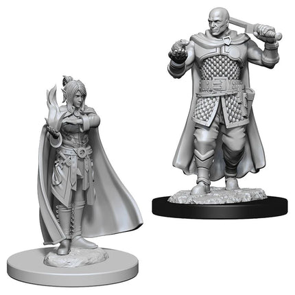D&D: Nolzur's Marvelous Minis: Human Ranger & Moon Elf Sorcerer W8 (Unpainted)