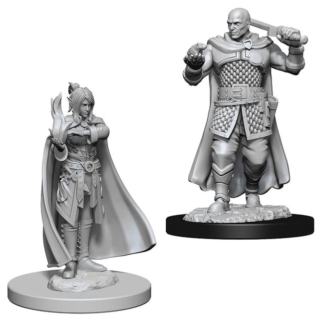 D&D: Nolzur's Marvelous Minis: Human Ranger & Moon Elf Sorcerer W8 (Unpainted)