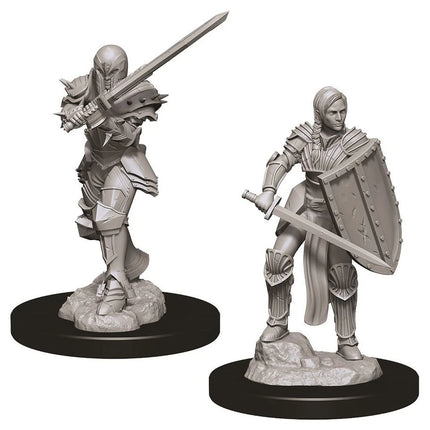 D&D: Nolzur's Marvelous Minis: Female Human Fighter W9 (Unpainted)