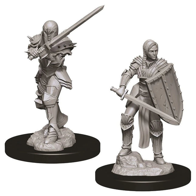 D&D: Nolzur's Marvelous Minis: Female Human Fighter W9 (Unpainted)