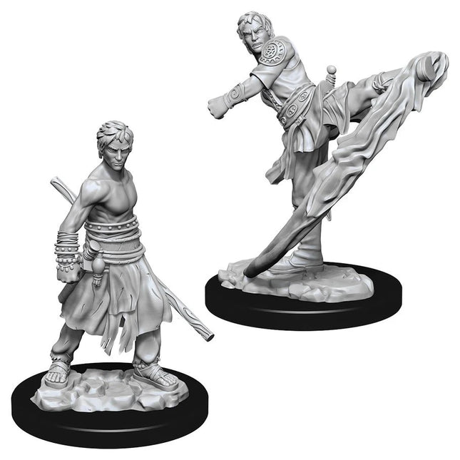 D&D: Nolzur's Marvelous Minis: Male Half-Elf Monk W10 (Unpainted)